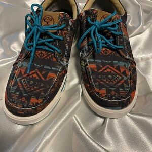 Twisted X Hooey Lace Up Loafers Size 6 1/2 M
